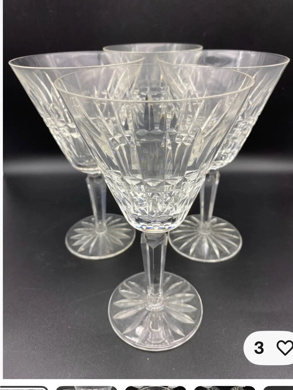 Set of 5 Waterford Crystal 